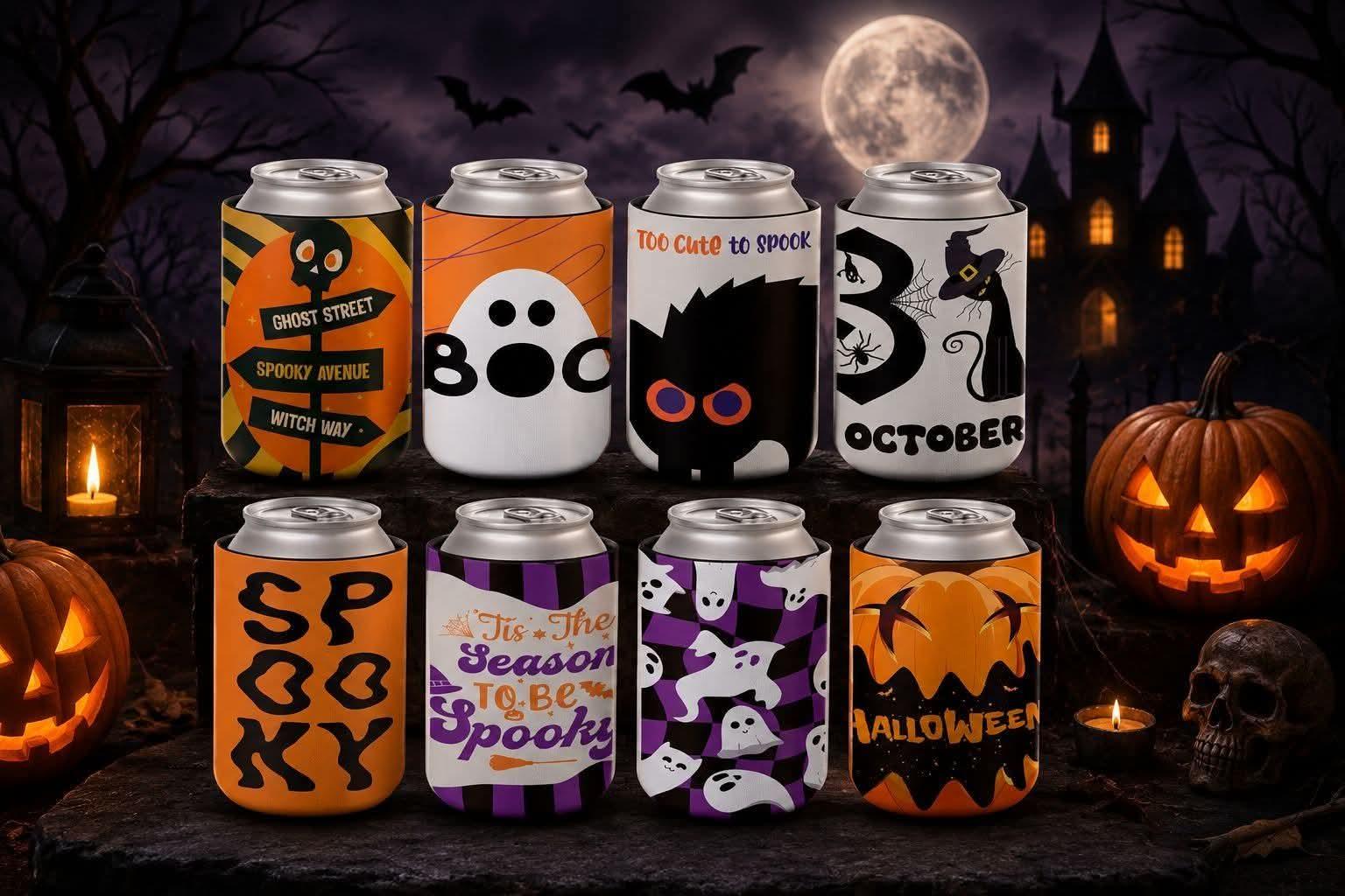 Halloween Can Koozies