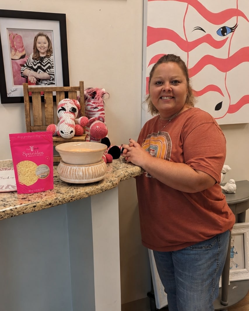 Jenny Borchardt, owner of Sprinkles by Jenny and Independent Pink Zebra Consultant