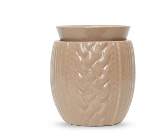 Beige Knit Wax Warmer